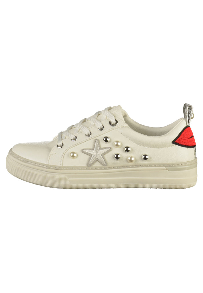 s.Oliver Sneaker Lederimitat Weiß - surf4shoes