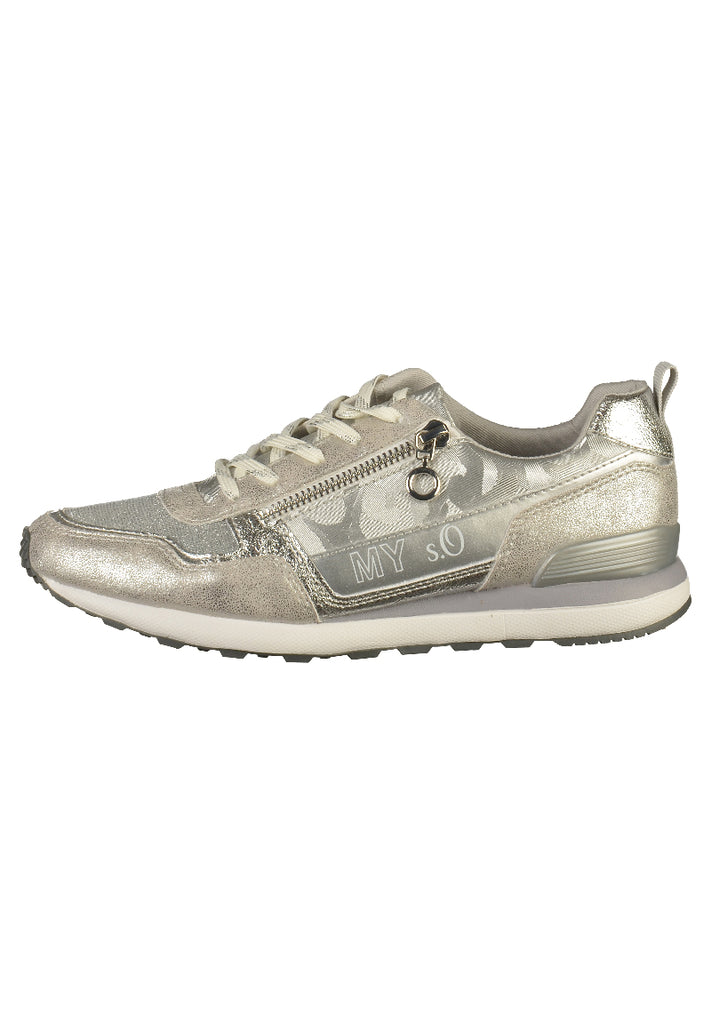 s.Oliver Sneaker Lederimitat Weiß - surf4shoes