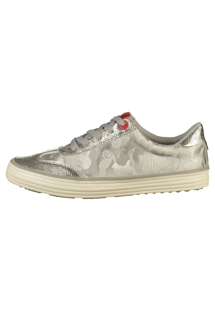 s.Oliver Sneaker Lederimitat Silber - surf4shoes