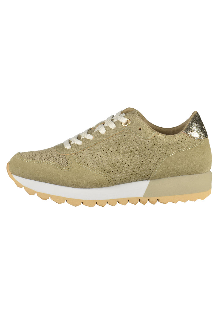 s.Oliver Sneaker Leder/Textil Oliv - surf4shoes