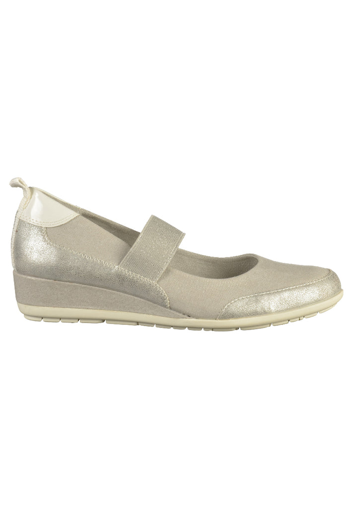 s.Oliver Pumps Lederimitat/Textil Silber - surf4shoes