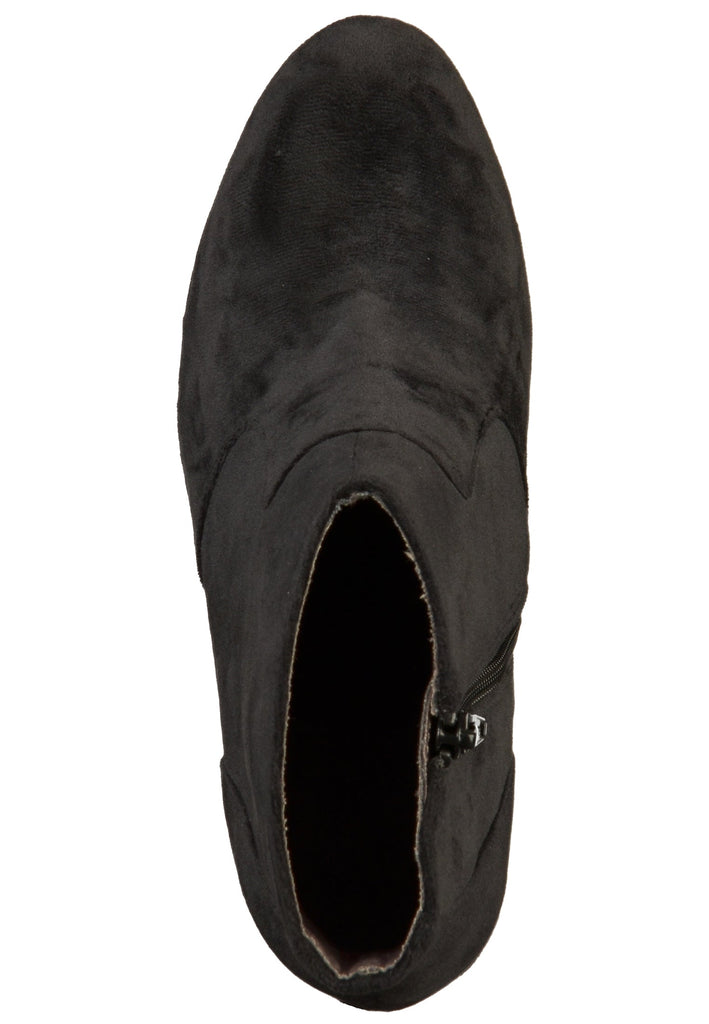 s.Oliver Stiefelette Samt Schwarz - surf4shoes