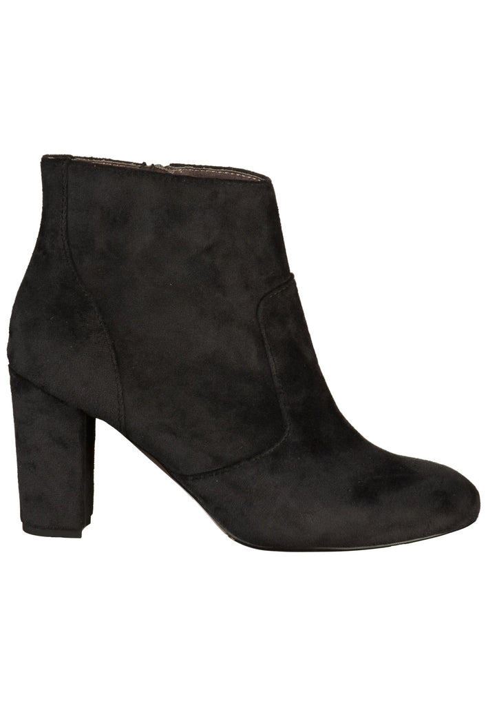 s.Oliver Stiefelette Samt Schwarz - surf4shoes