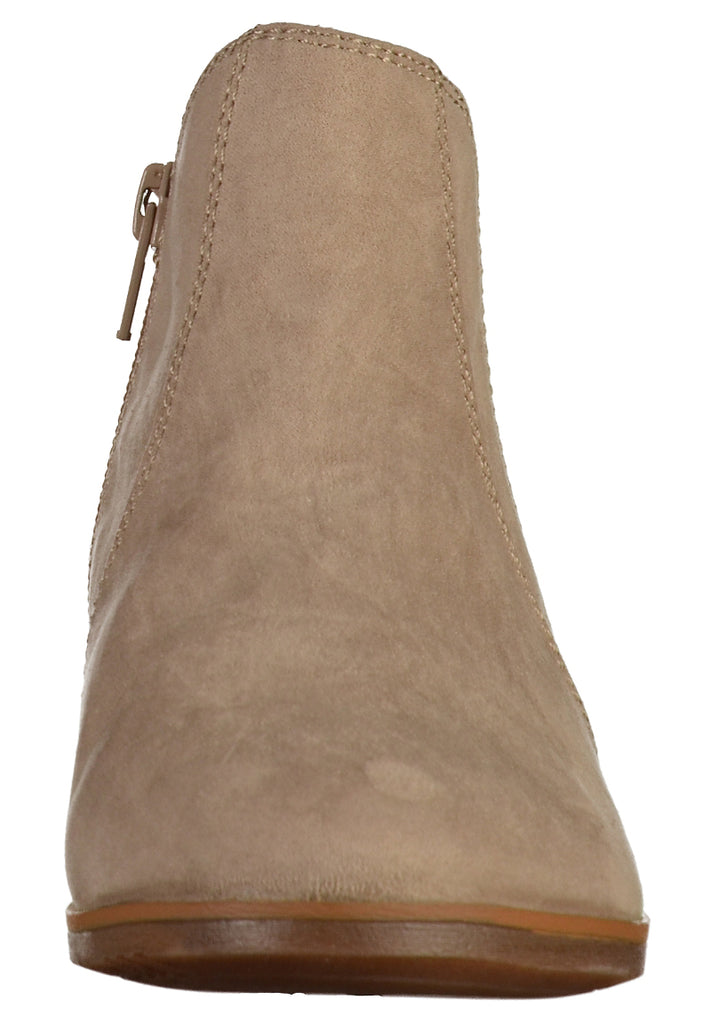 s.Oliver Stiefelette Lederimitat Taupe - surf4shoes