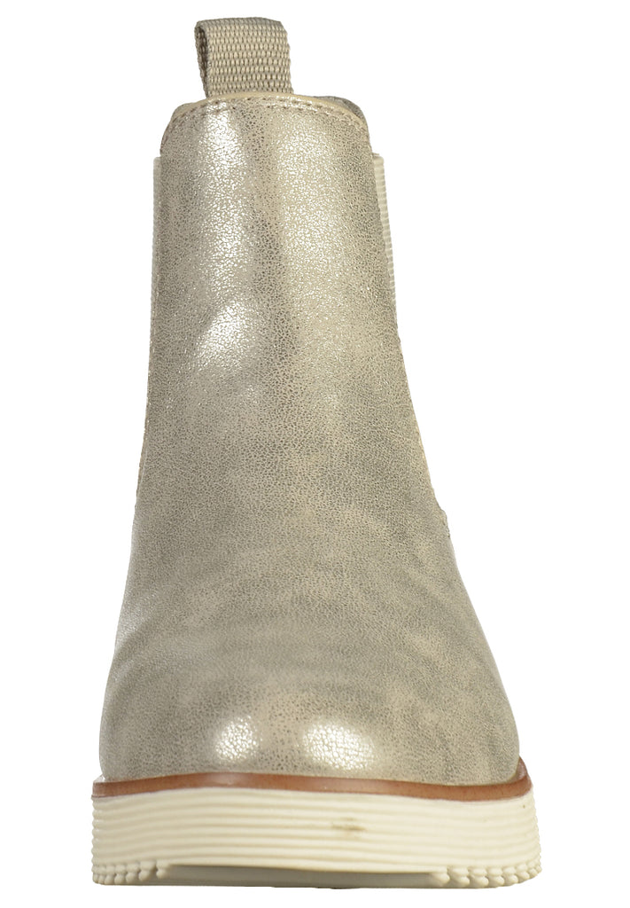 s.Oliver Stiefelette Lederimitat Silber - surf4shoes