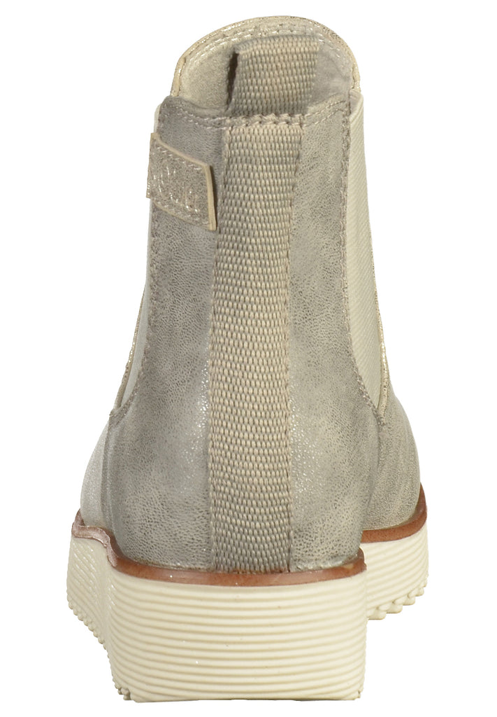 s.Oliver Stiefelette Lederimitat Silber - surf4shoes