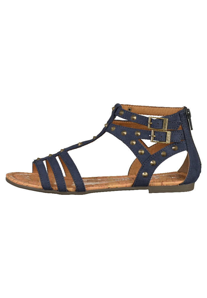 s.Oliver Sandalen Textil Navy - surf4shoes