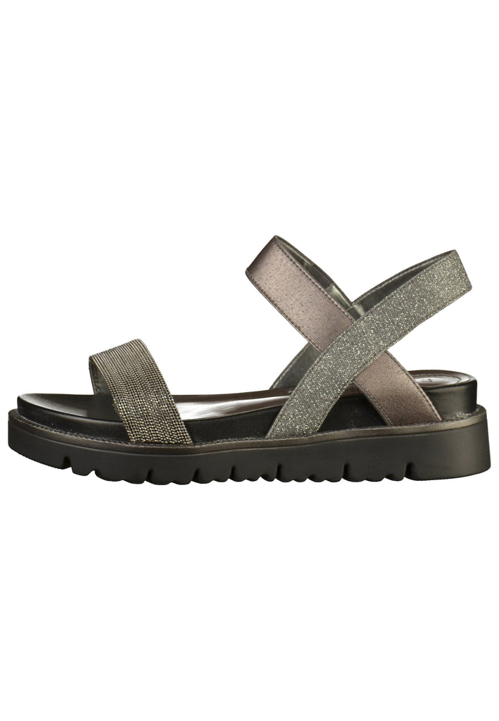 s.Oliver Sandalen Lederimitat/Textil Silber - surf4shoes