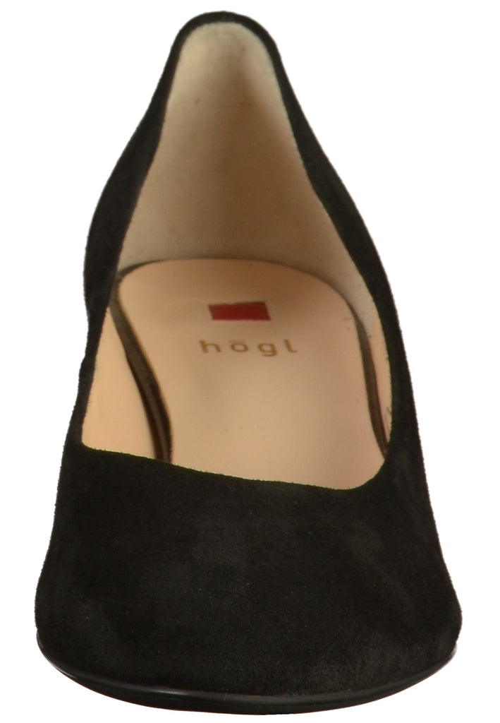 Högl Pumps Nubukleder Schwarz - surf4shoes