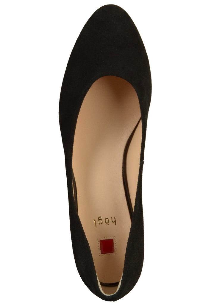 Högl Pumps Nubukleder Schwarz - surf4shoes