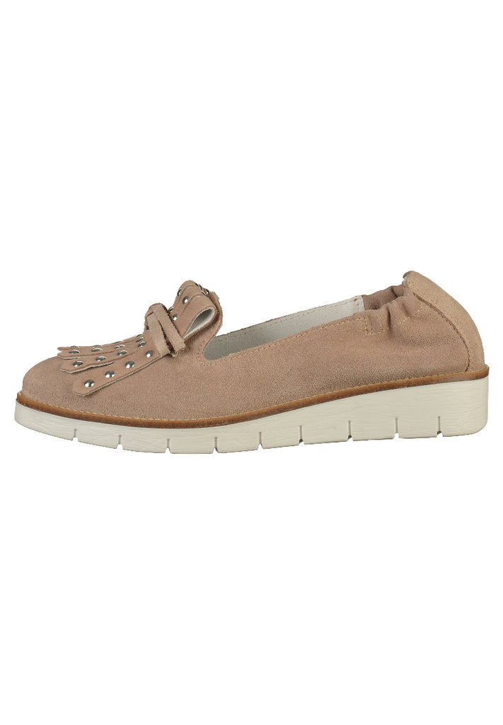 SPM Slipper Leder Taupe - surf4shoes