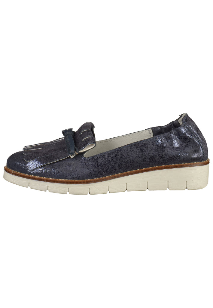 SPM Slipper Leder Navy - surf4shoes