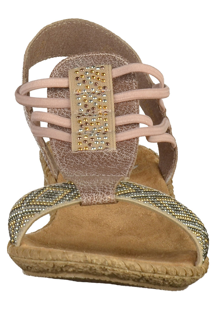 Rieker Sandalen Lederimitat Beige - surf4shoes