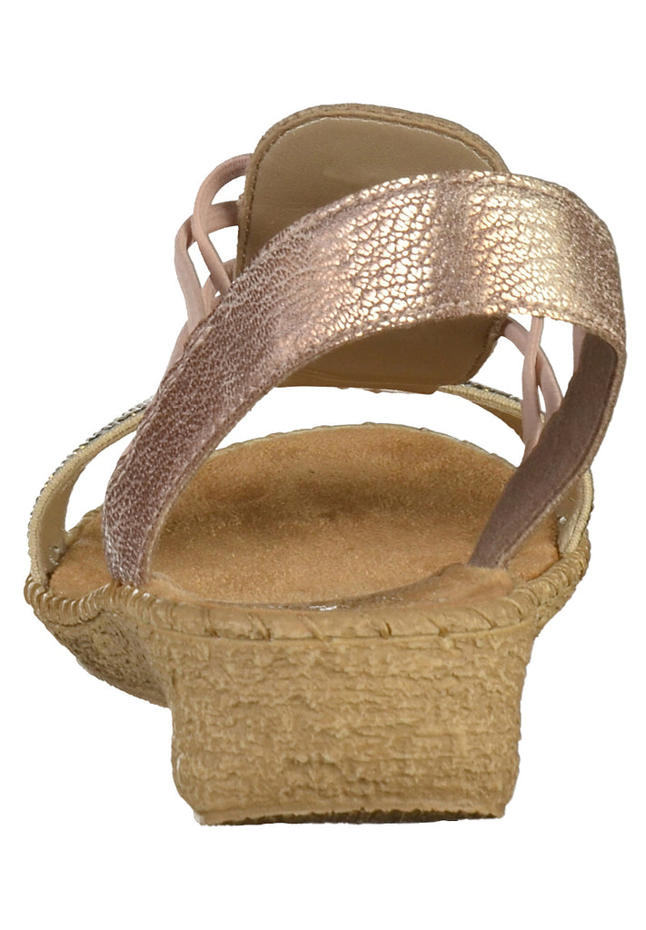 Rieker Sandalen Lederimitat Beige - surf4shoes