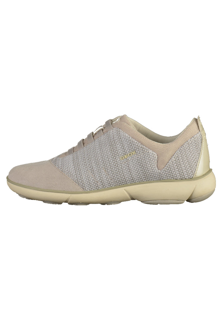 Geox Sneaker Veloursleder/Textil Beige/Grau - surf4shoes