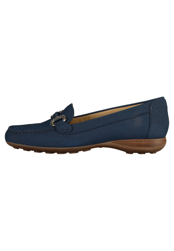 Geox Mokassin Leder Dunkelblau - surf4shoes