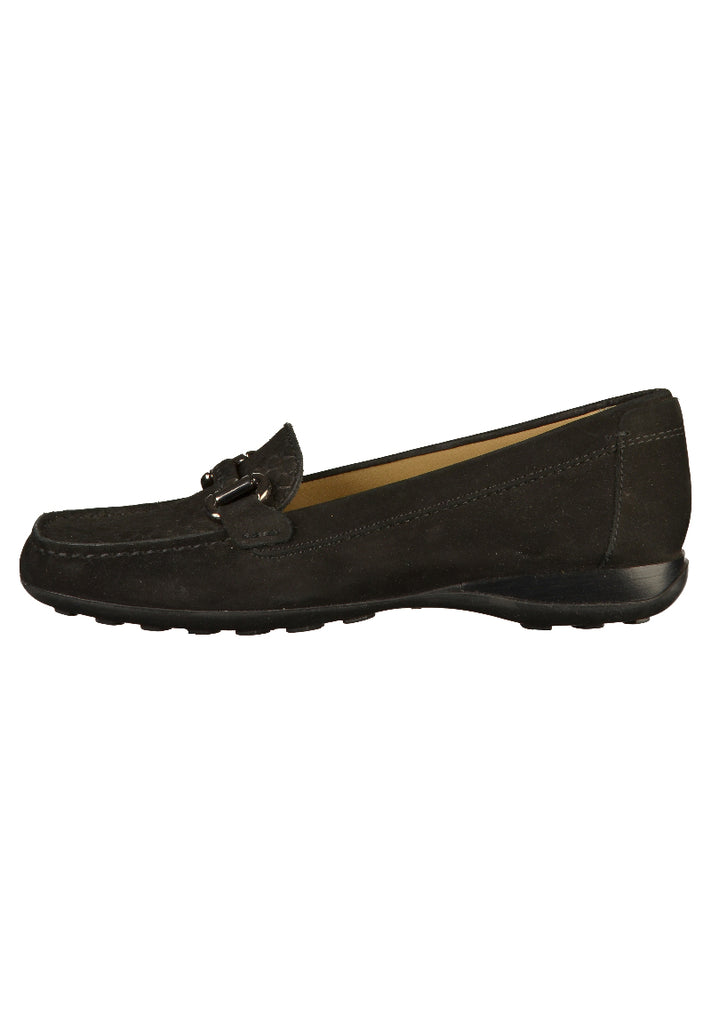 Geox Mokassin Leder Schwarz - surf4shoes