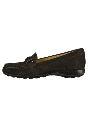 Geox Mokassin Leder Schwarz - surf4shoes