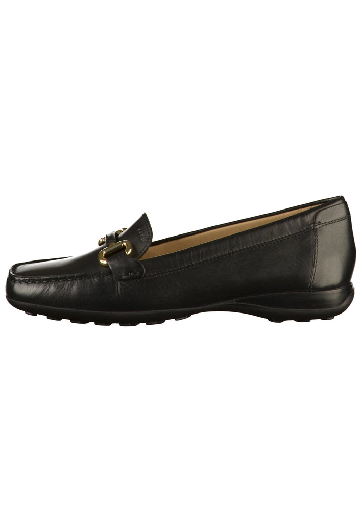 Geox Mokassin Glattleder Schwarz - surf4shoes
