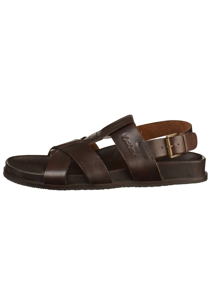 Kickers Sandalen Leder Dunkelbraun - surf4shoes