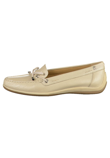 Geox Mokassin Leder Weiß - surf4shoes
