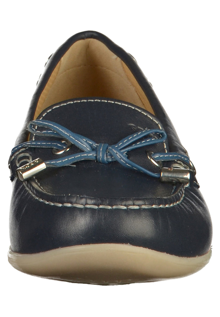 Geox Mokassin Leder Blau - surf4shoes