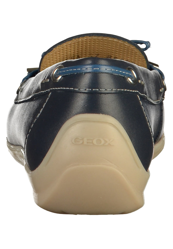 Geox Mokassin Leder Blau - surf4shoes