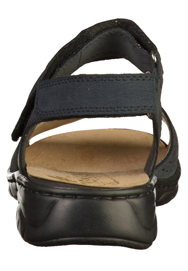 Rieker Sandalen Leder Dunkelblau - surf4shoes