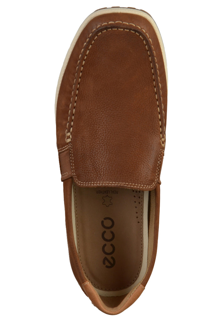 ecco Slipper Leder Braun - surf4shoes
