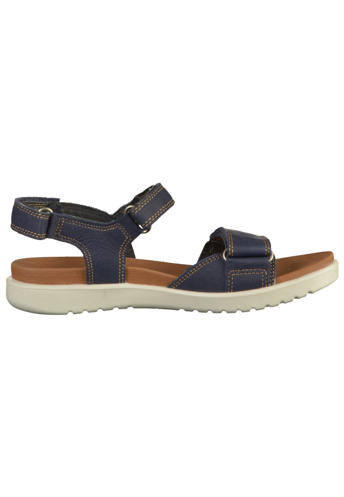 ecco Sandalen Leder Dunkelblau - surf4shoes