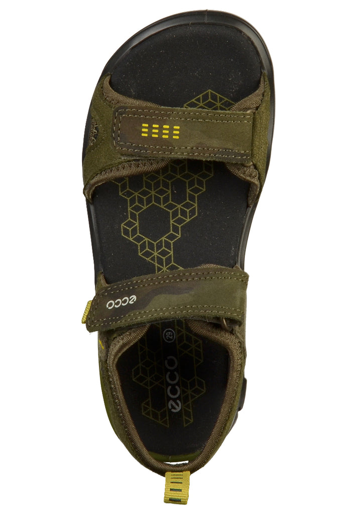 ecco Sandalen Leder/Textil Dunkelgrün - surf4shoes
