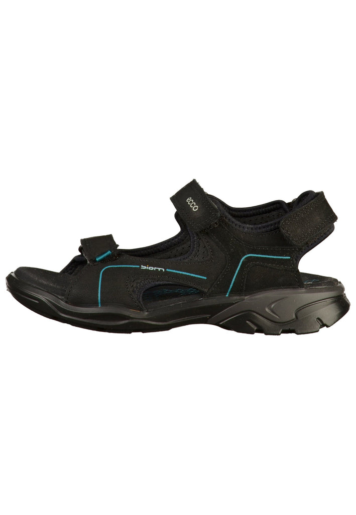 ecco Sandalen Leder/Textil Schwarz - surf4shoes