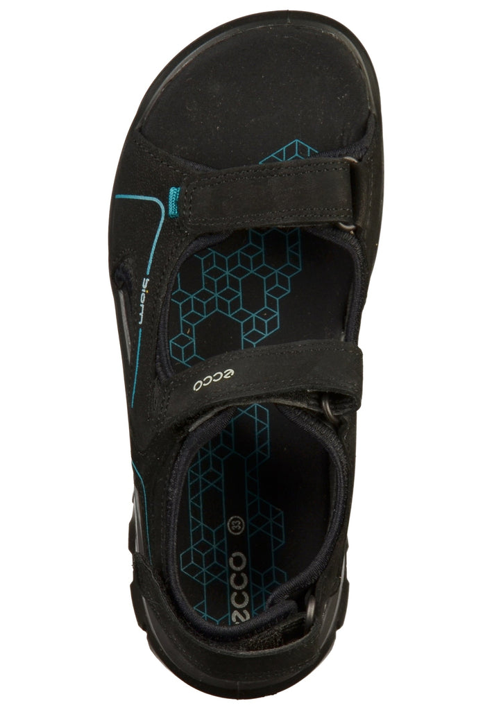 ecco Sandalen Leder/Textil Schwarz - surf4shoes