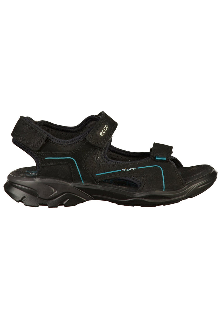 ecco Sandalen Leder/Textil Schwarz - surf4shoes