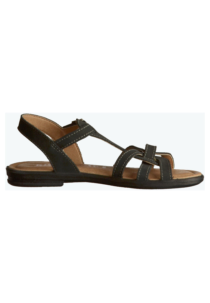Ricosta Sandalen Leder Schwarz - surf4shoes