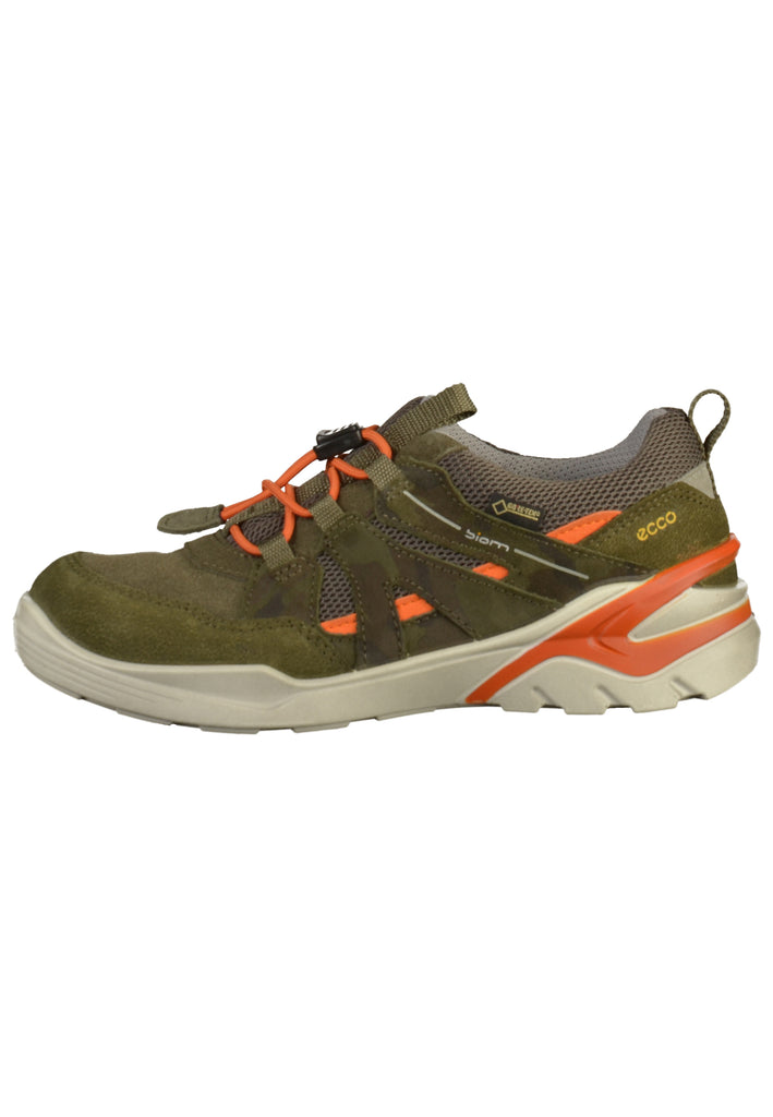 ecco Halbschuhe Leder/Textil Grün - surf4shoes