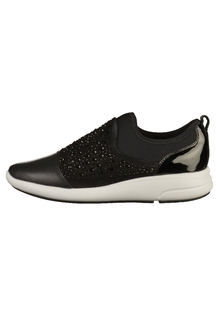 Geox Sneaker Leder/Textil Schwarz - surf4shoes