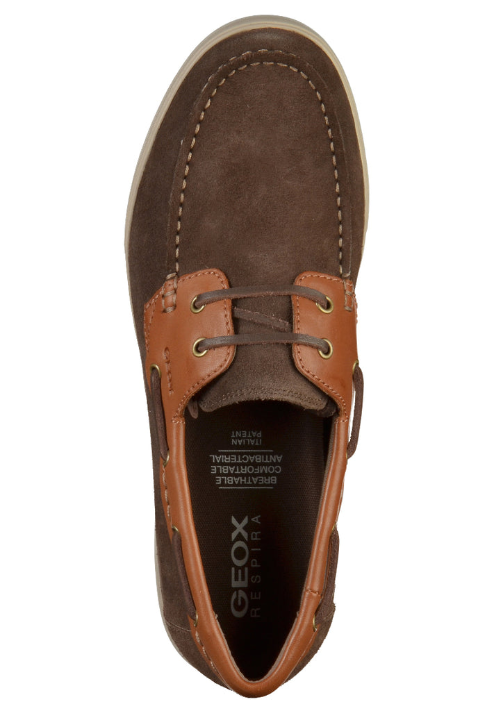 Geox Halbschuhe Nubukleder Dunkelbraun - surf4shoes