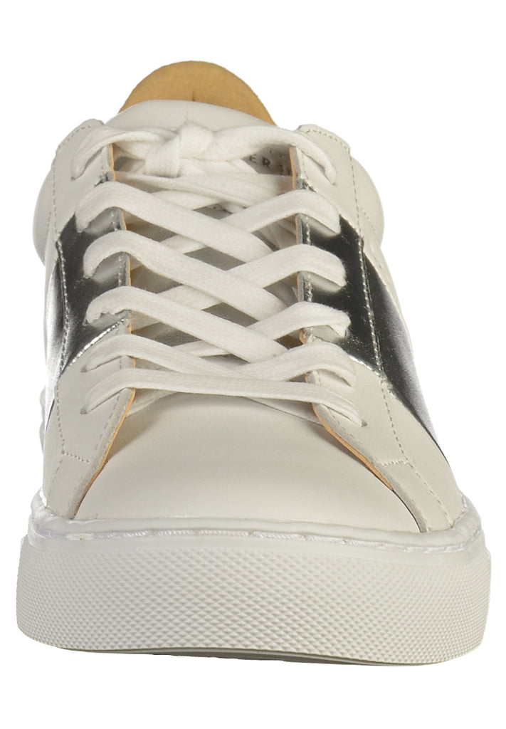Skechers Sneaker Leder Weiß/Silber - surf4shoes