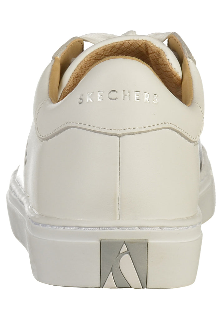 Skechers Sneaker Leder Weiß/Silber - surf4shoes