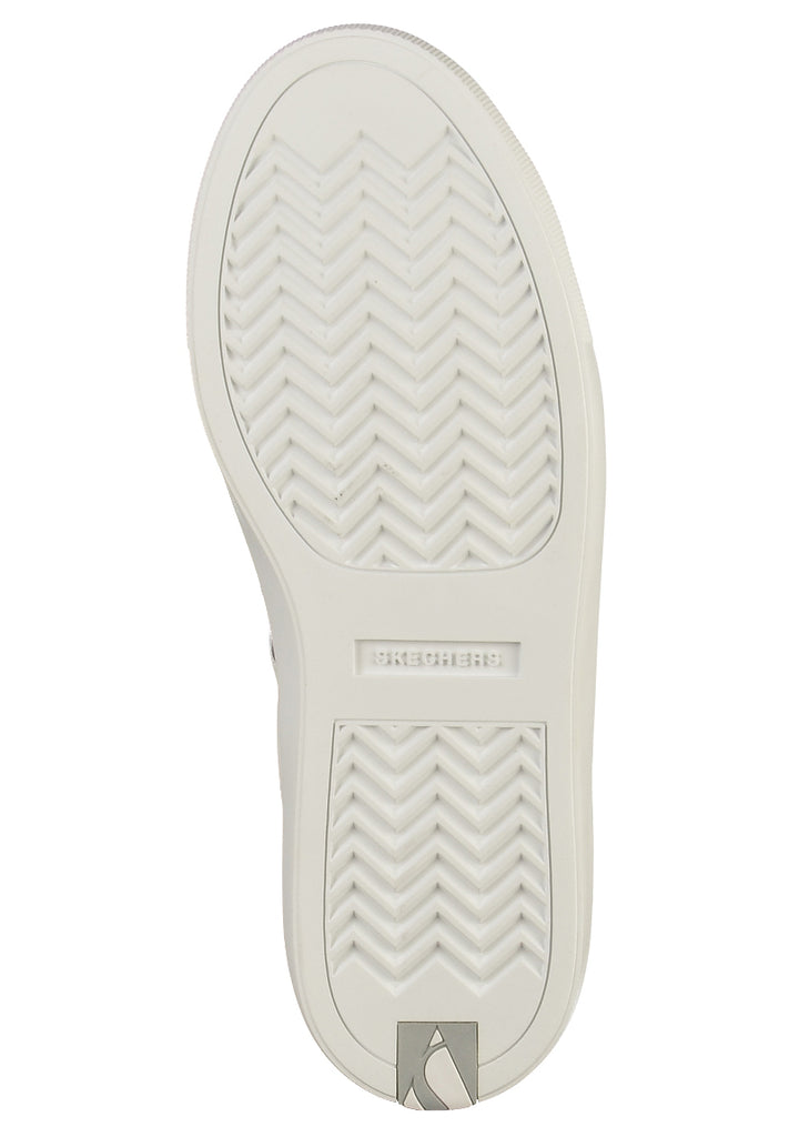 Skechers Sneaker Leder Weiß/Silber - surf4shoes