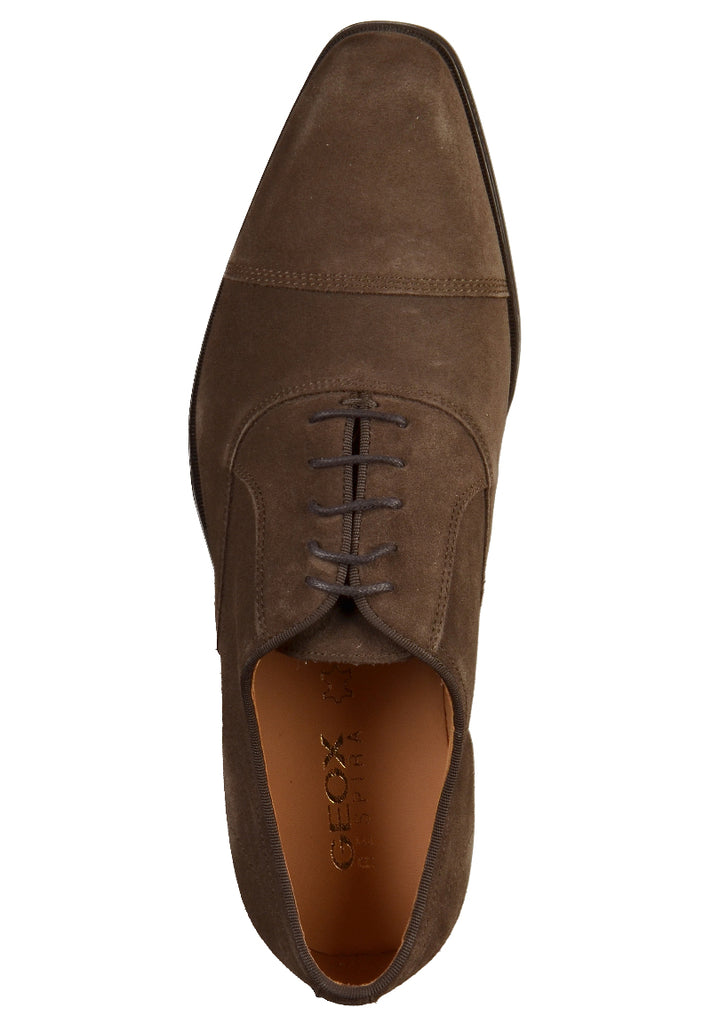 Geox Businessschuhe Veloursleder Chocolate - surf4shoes