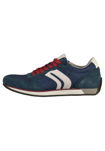 Geox Sneaker Veloursleder/Mesh Blau - surf4shoes