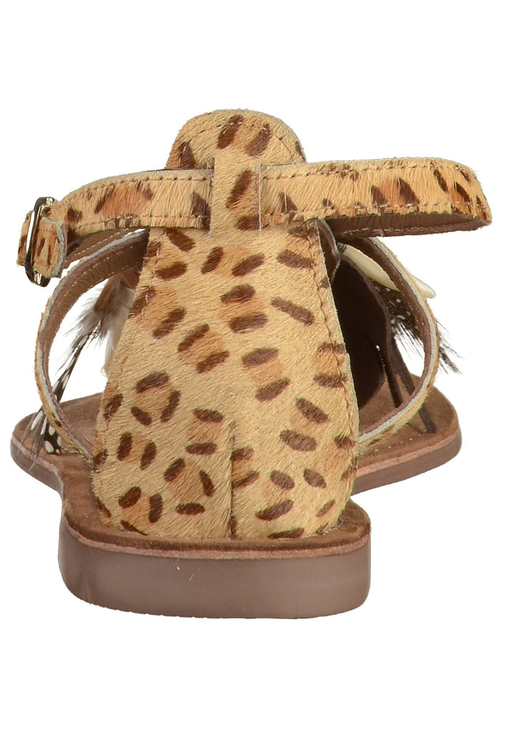 Lazamani Zehensteg Leder Leopard - surf4shoes