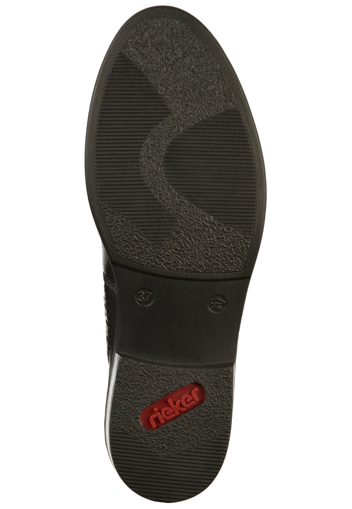 Rieker Stiefelette Leder Schwarz - surf4shoes
