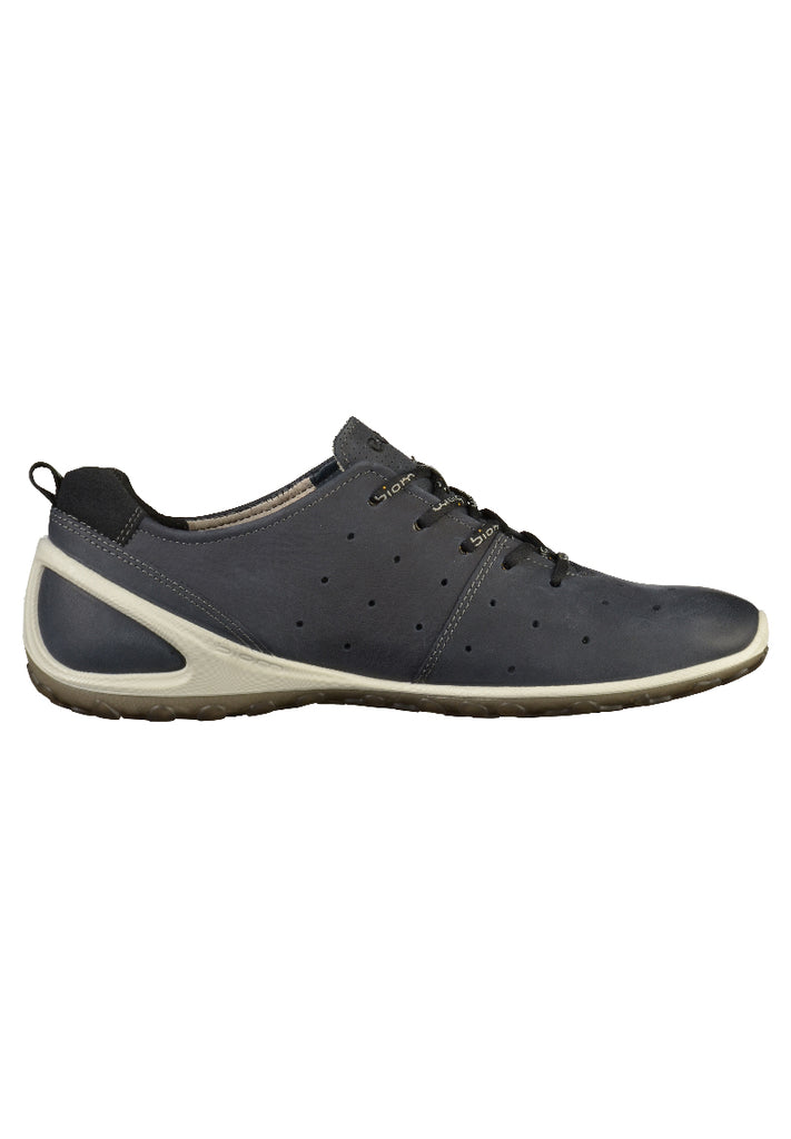 ecco Sneaker Leder Blau - surf4shoes