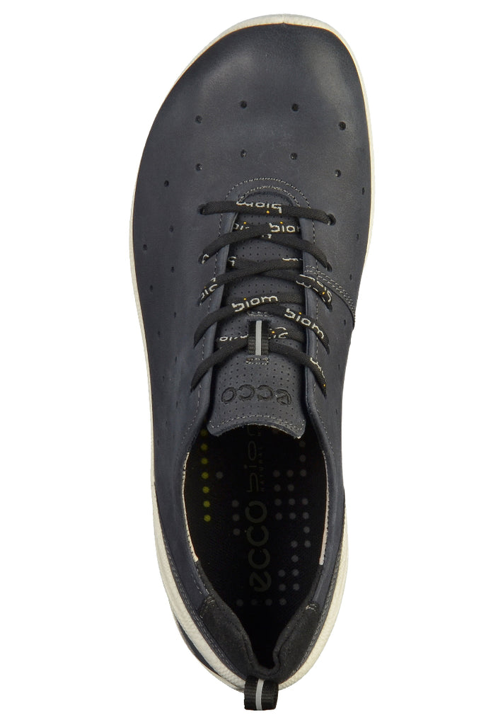 ecco Sneaker Leder Blau - surf4shoes
