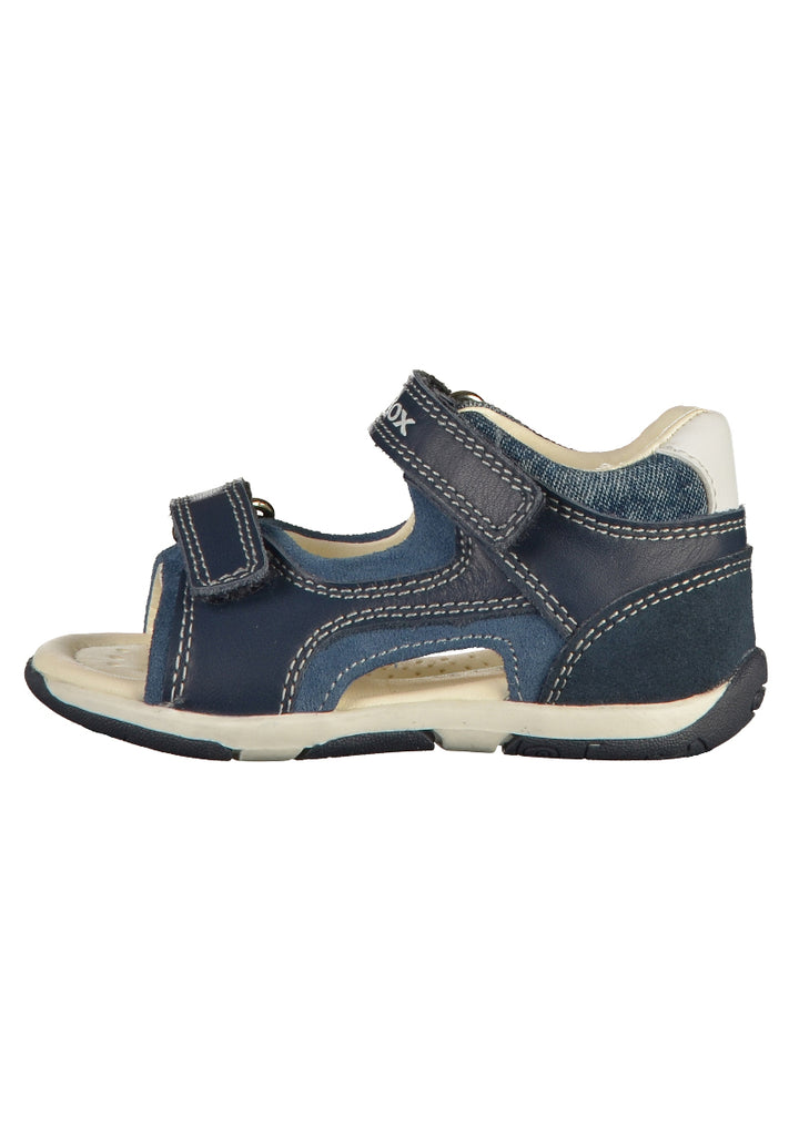 Geox Sandalen Leder/Textil Navy - surf4shoes