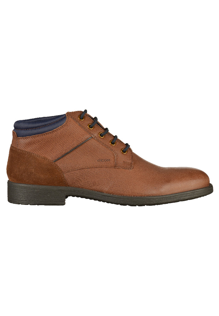 Geox Halbschuhe Leder Cognac - surf4shoes