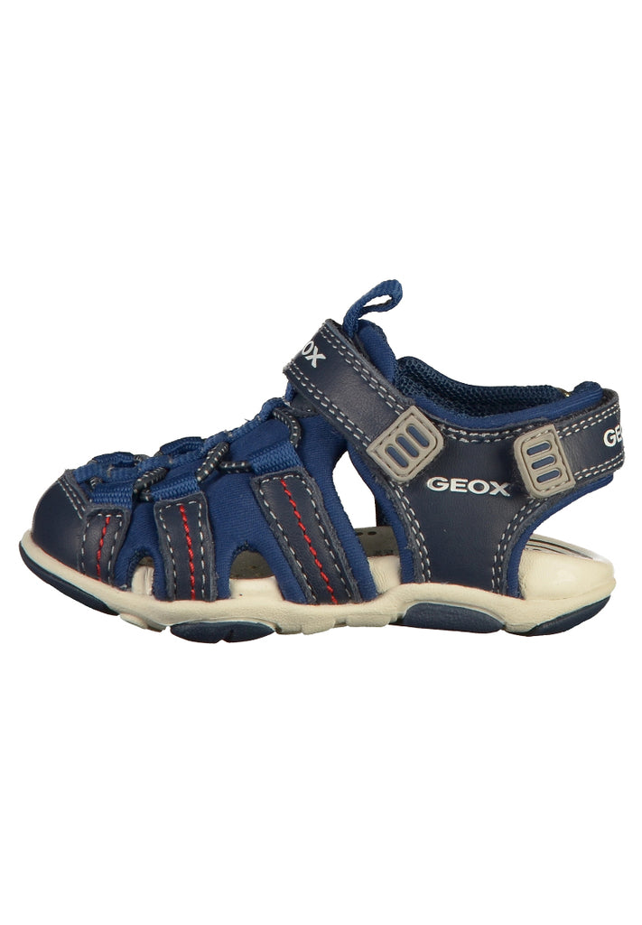 Geox Sandalen Leder/Textil Navy - surf4shoes